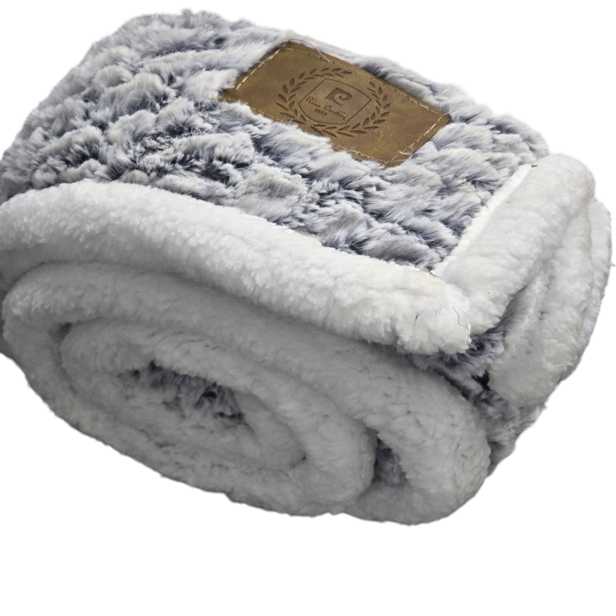 Luxury Faux Fur Blankets with Fleece Sherpa