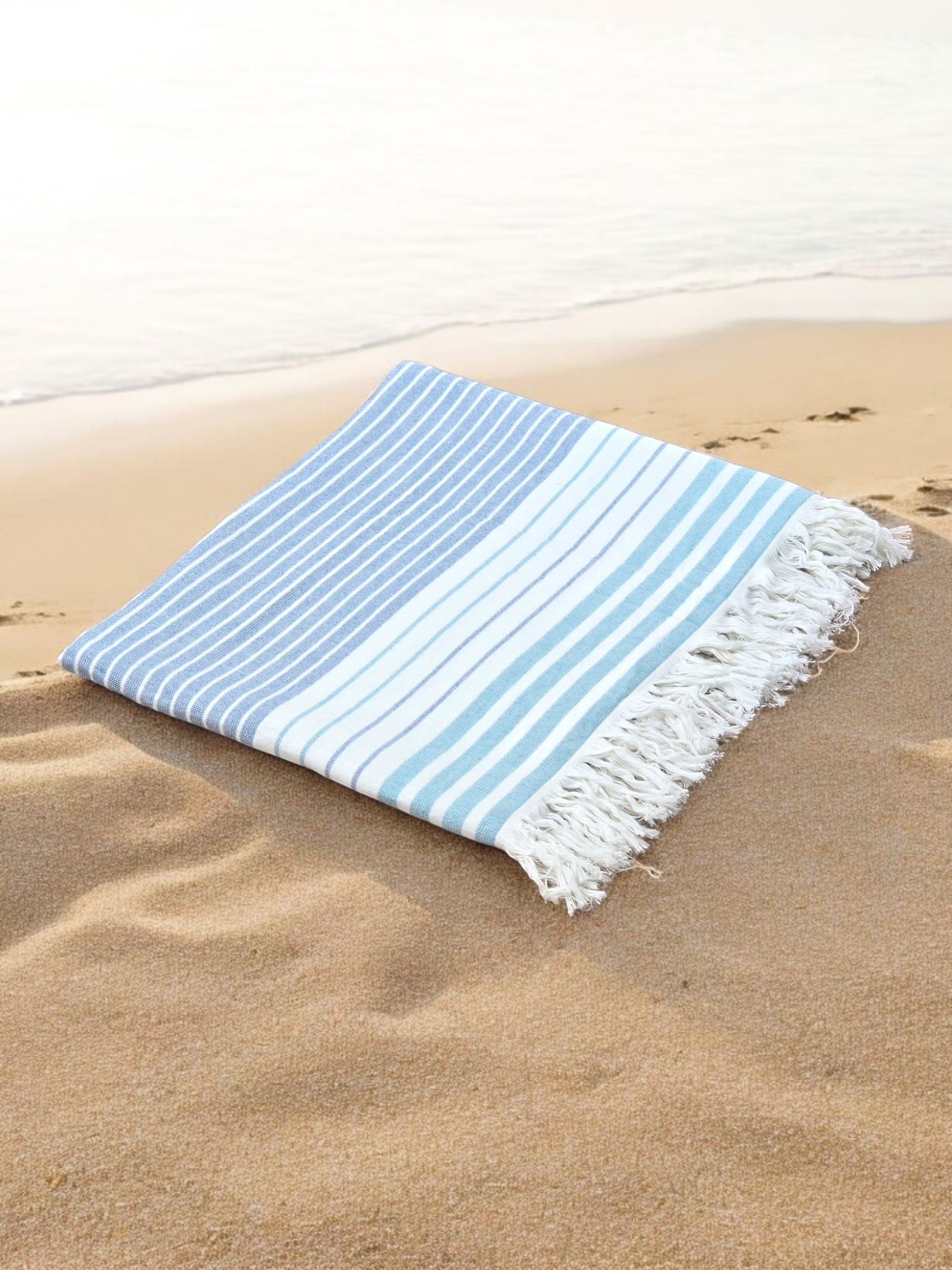 Cotton Hammam Beach Towel with Tassels