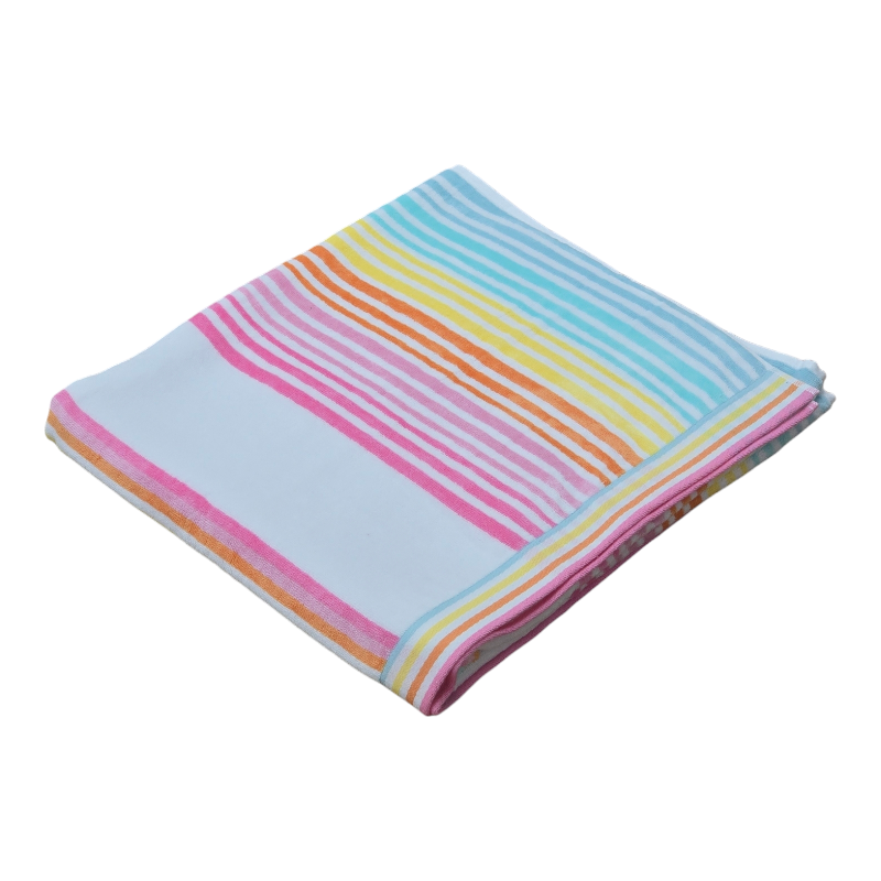 Pastel Luxurious Velour Beach Towel