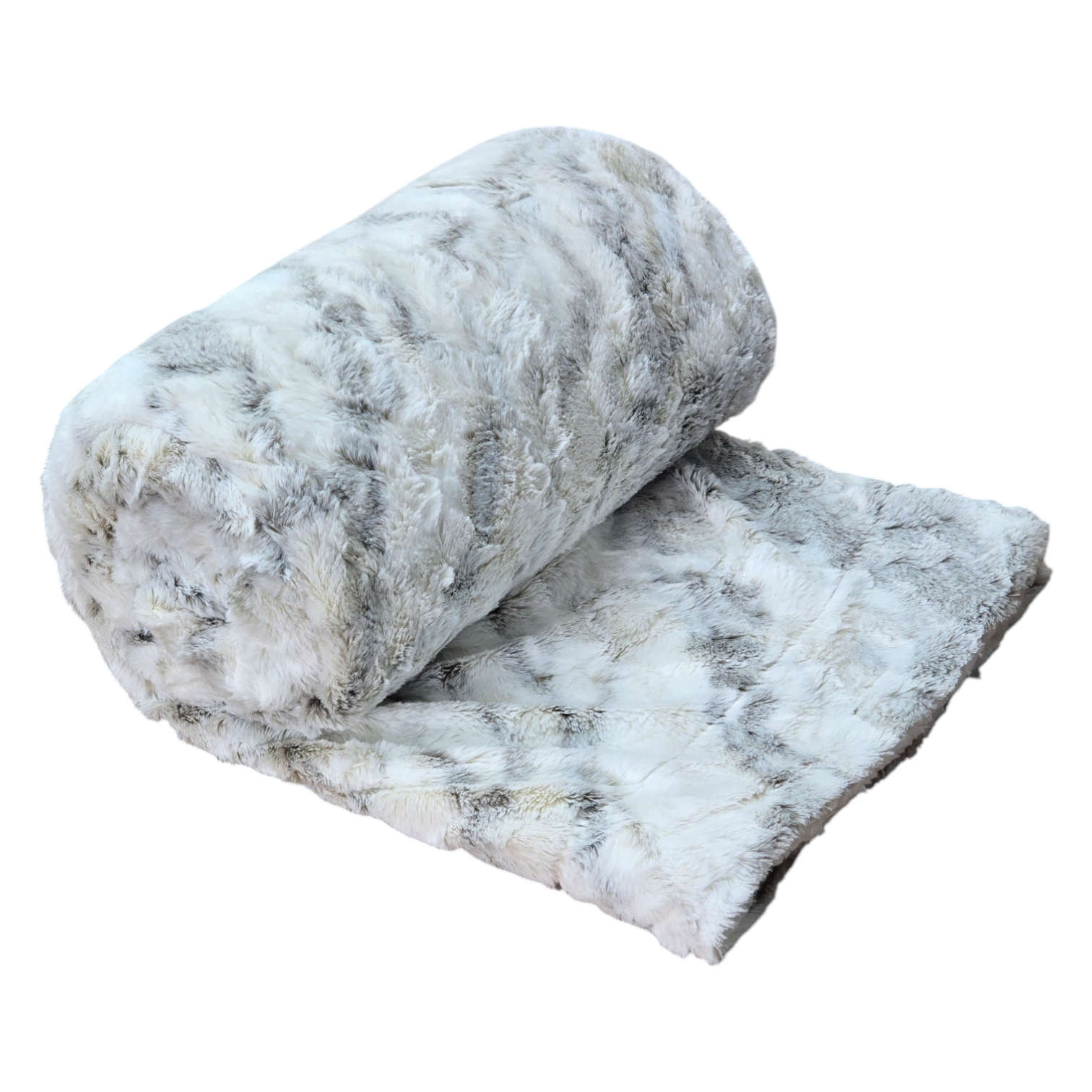 XL Luxury Faux Fur Blankets with Fleece Sherpa 200x200cm