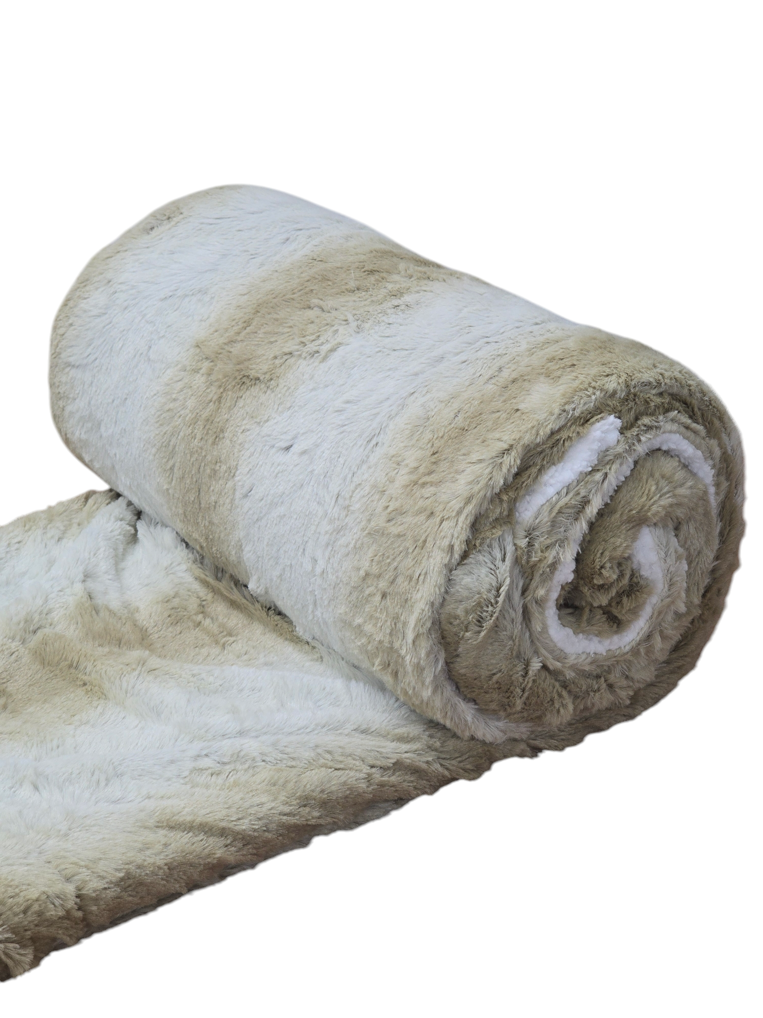 XL Luxury Faux Fur Blankets with Fleece Sherpa 200x200cm