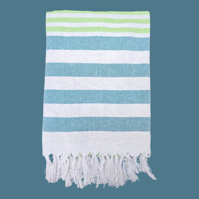 Oceane Cotton Hammam Beach Towel with Tassels