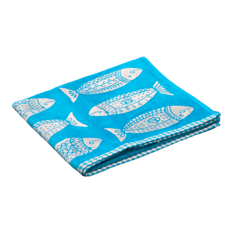 Fish Luxurious Velour Beach Towel