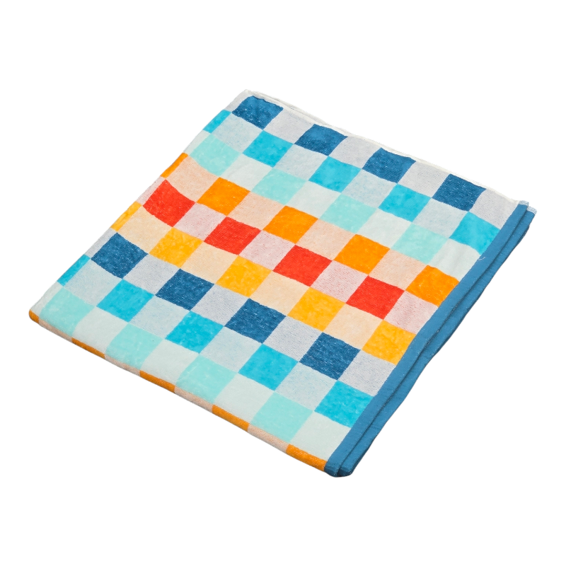 Colour Tile Imperfect Premium Beach Towel