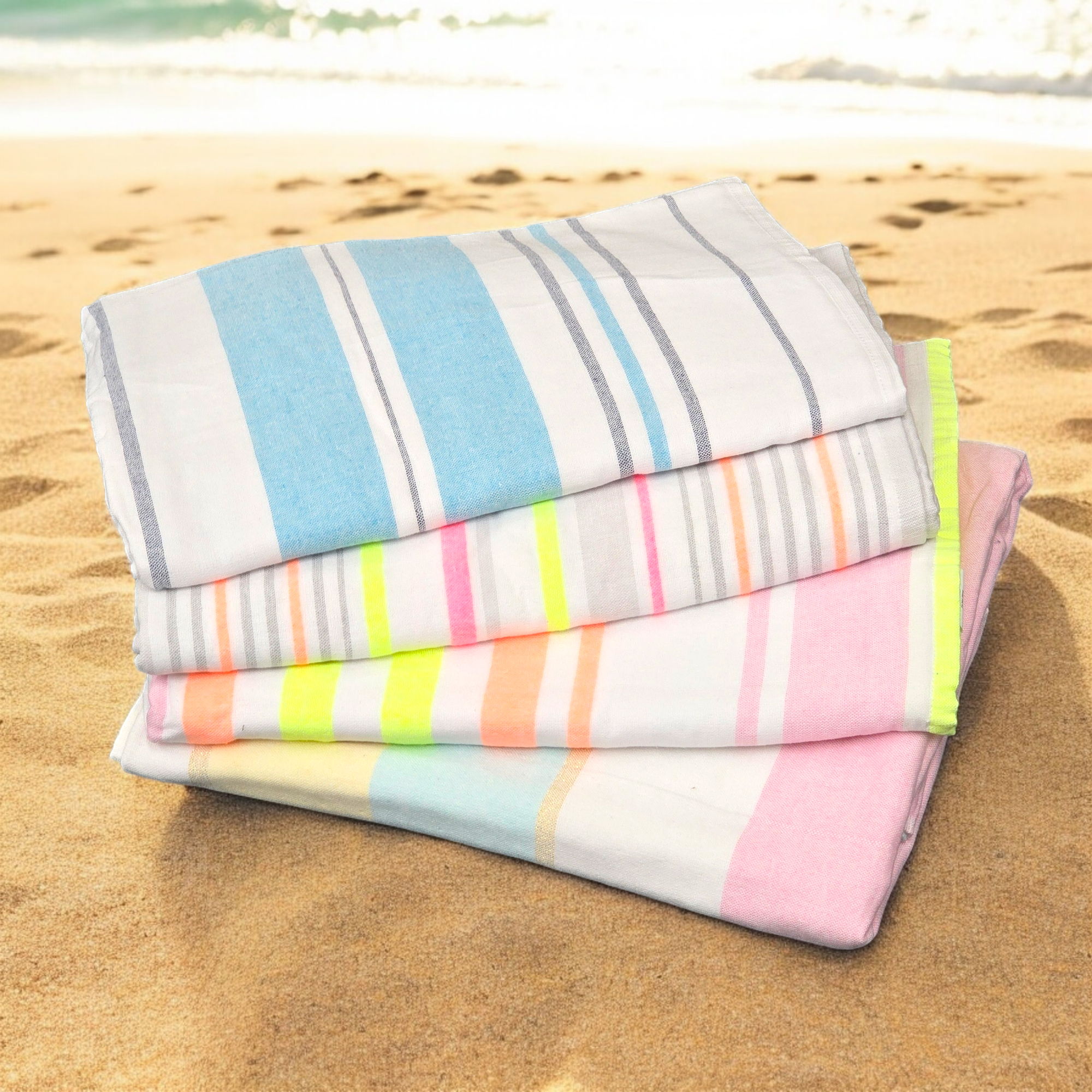 Cotton Hammam Beach Towels