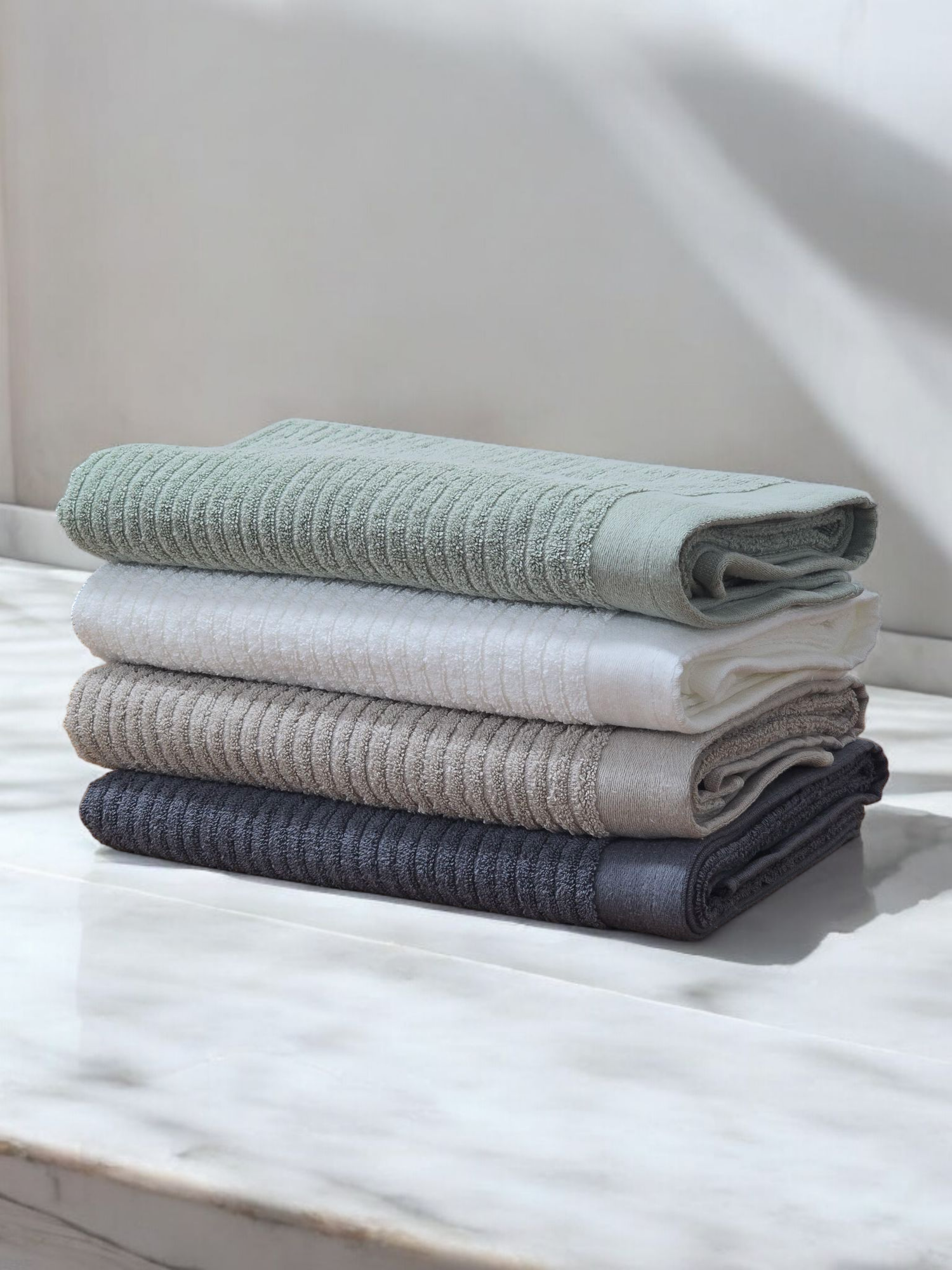 Luxury Horizontal Textured Towels