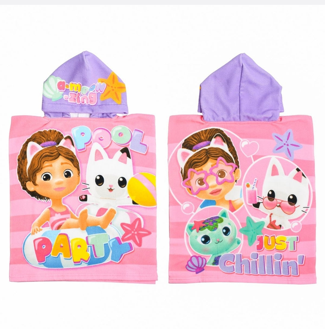 Gabby's Doll House Official Licensed Hooded Towel